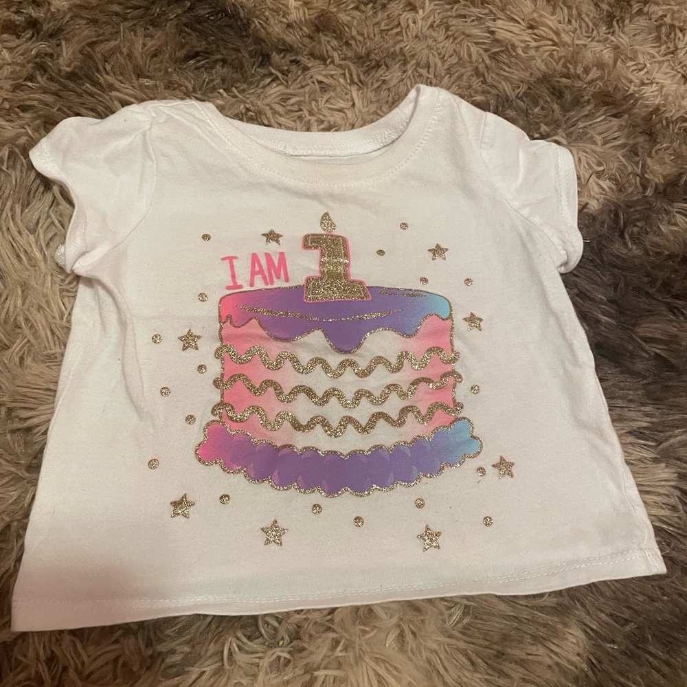 “I am 1” baby tee